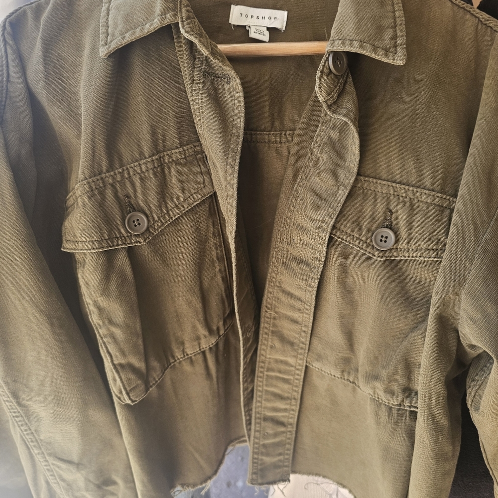Ladies Short Waisted Shacket by Top Shelf
